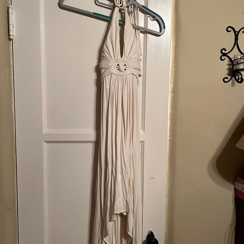 Halter Ivory dress